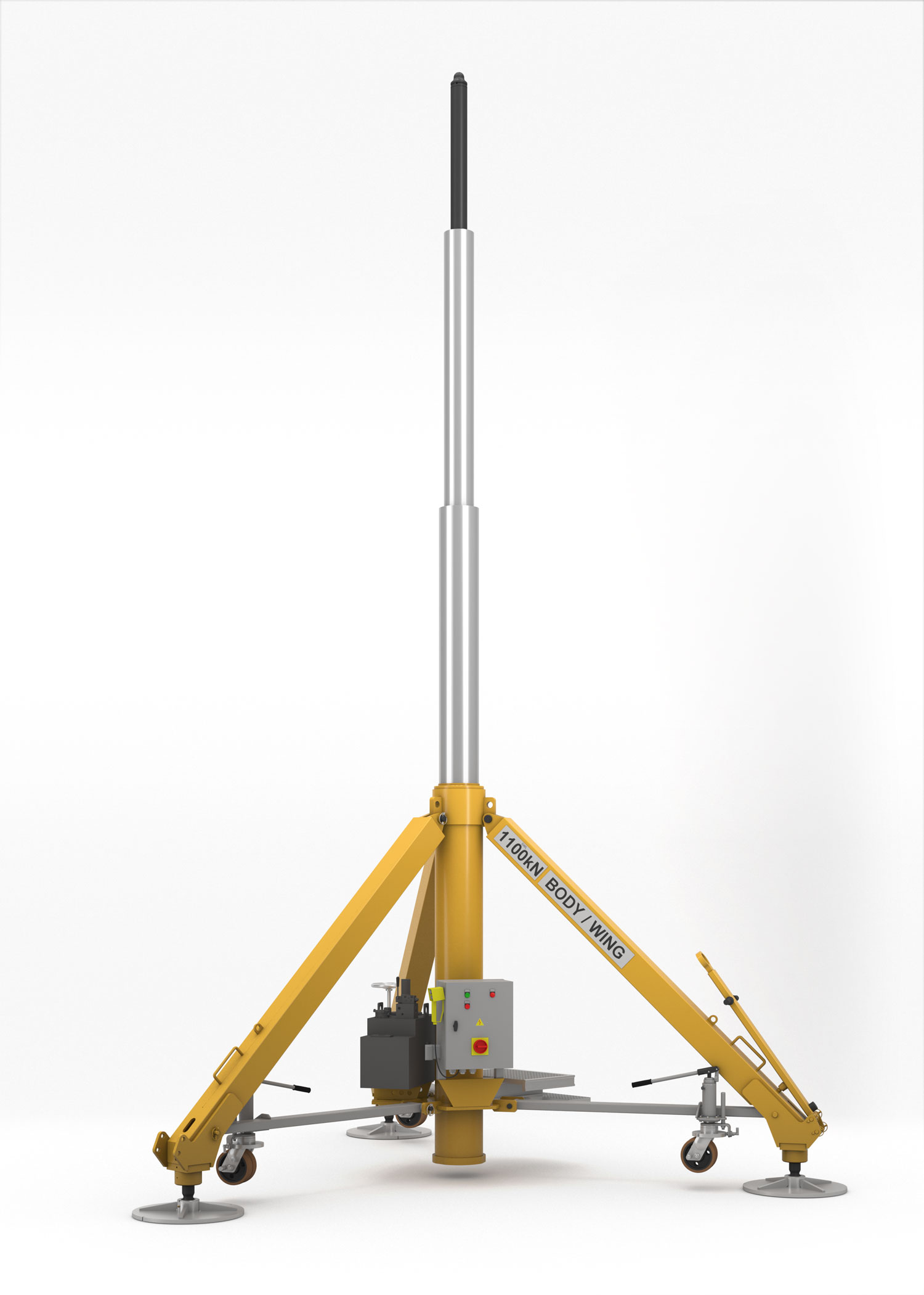 JMS AG aircraft tripod jacks/tail stanchions GSE